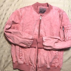 Levi Strauss acid pink/coral bomber jacket size 1x